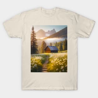 cottage in the fir forest T-Shirt